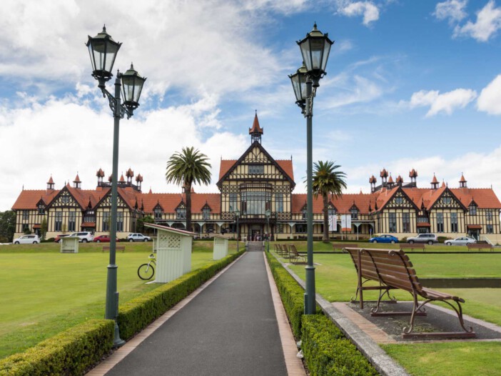 Government Gardens in Rotorua, a popular tourist attraction