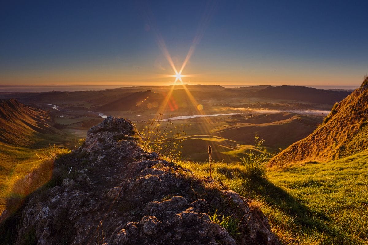 Watch the sunrise from Te Mata peak in the sunny Hawkes Bay