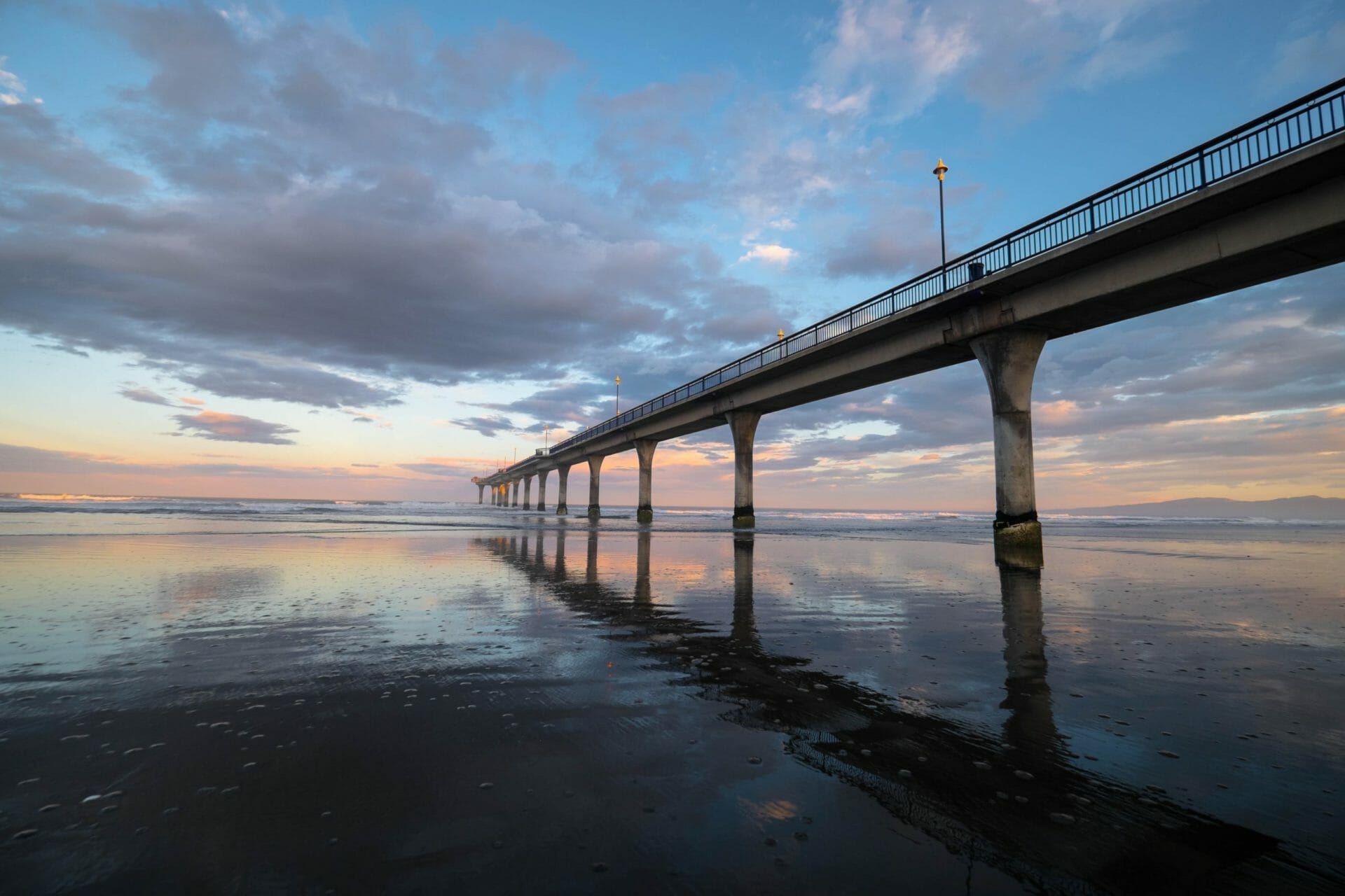 Governors bay jetty in Christchurch, Canterbury region